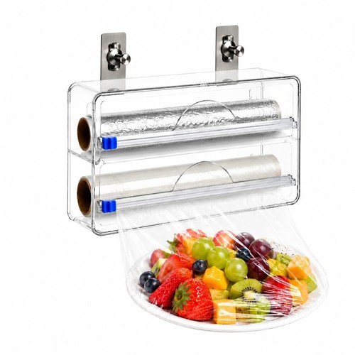 Plastic wrap dispenser - 2-in-1,