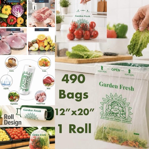 490 clear plastic produce - 490,